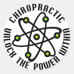 Pegatina Redonda Abra el poder dentro