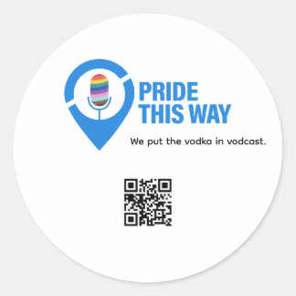 Pegatina Redonda Abrebotellas Icono Pride this Way