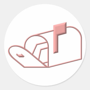 Pegatina Redonda Abrir buzón