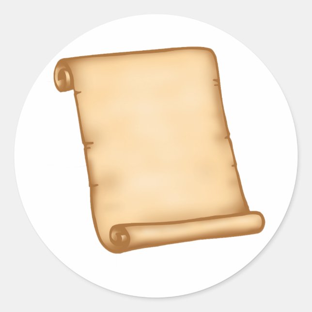 Pegatina Redonda Abrir Pegatinas de desplazamiento (Anverso)