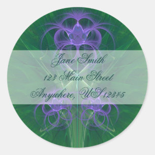Pegatina Redonda Absinthe Tulips Mandala