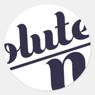 Pegatina Redonda Absolutamente No