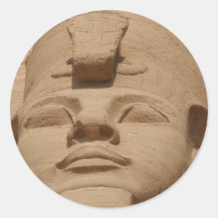 Pegatina Redonda abu simbel face