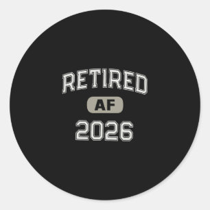 Pegatina Redonda Abuela Retirada Dpo 2026 Padre Vacaciones Madre Cr