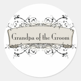 Pegatina Redonda *Abuelo del Groom