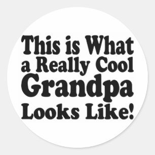 Pegatina Redonda Abuelo Muy Genial