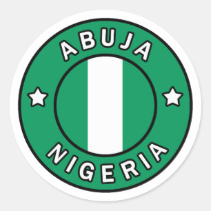 Pegatina Redonda Abuja Nigeria