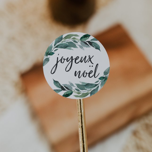 Pegatina Redonda Abundancia de invierno | Joyeux Noel (Subido por el creador)