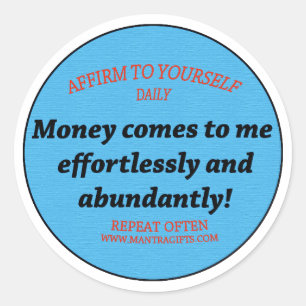 Pegatina Redonda Abundante