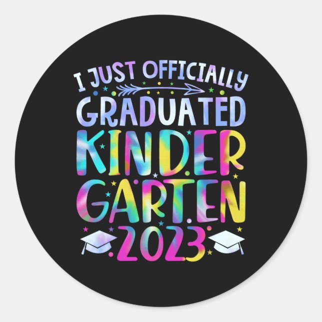 Pegatina Redonda Acabo De Graduarme De Primaria 2023 (Anverso)