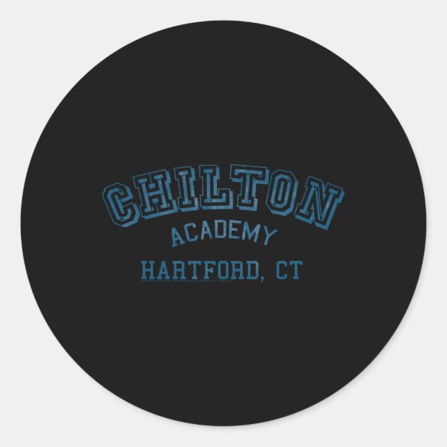 Pegatina Redonda Academia Gilmore Chilton (Anverso)