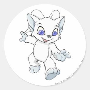 Pegatina Redonda Acara White