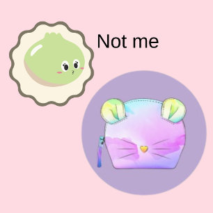 Pegatina Redonda Accesorio para Fiesta de bolso de maleta divertida