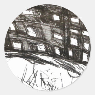 PEGATINA REDONDA ACCIDENTE DE VIVIENDA