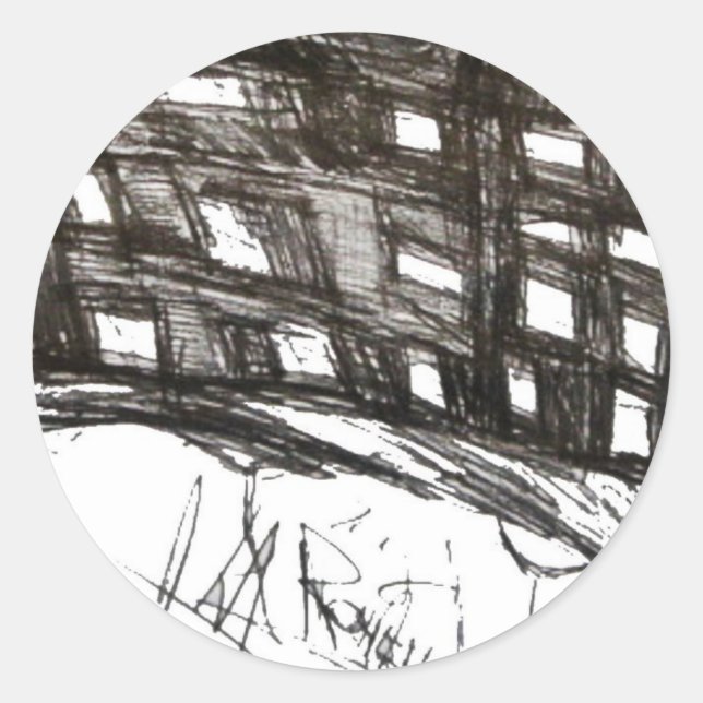 PEGATINA REDONDA ACCIDENTE DE VIVIENDA (Anverso)