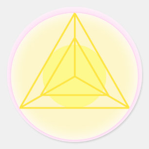 Pegatina Redonda Acción con amor Sigil