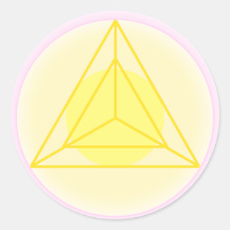 Pegatina Redonda Acción con amor Sigil