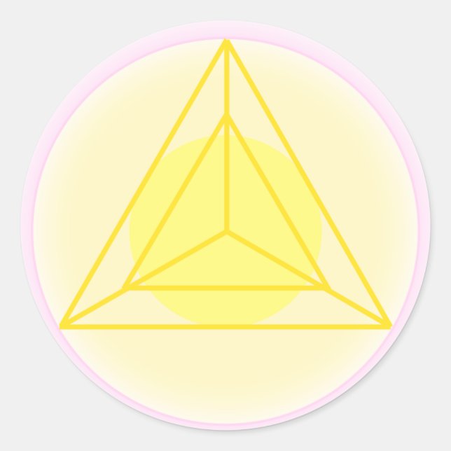 Pegatina Redonda Acción con amor Sigil (Anverso)