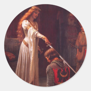 Pegatina Redonda Accolade - El caballero