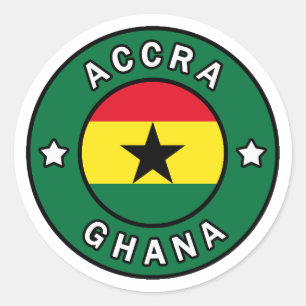 Pegatina Redonda Accra Ghana