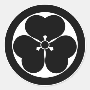 Pegatina Redonda Acedera de madera en círculo