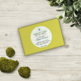 Pegatina Redonda Aceite de oliva puro de baño casero hecho a mano y