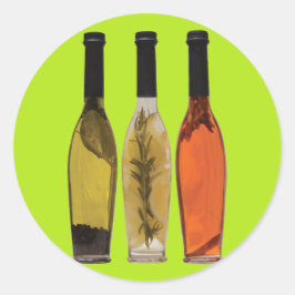 Pegatina Redonda Aceites perfundidos