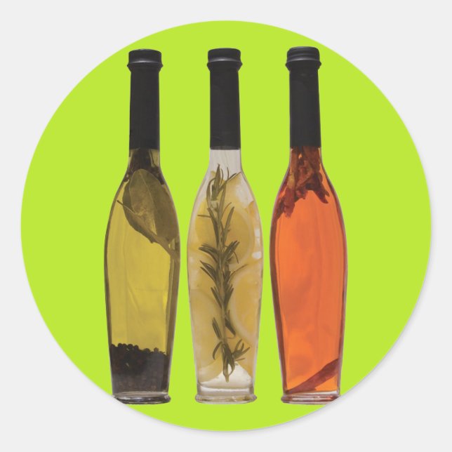 Pegatina Redonda Aceites perfundidos (Anverso)