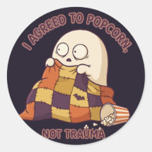 Aceptado Palomitas No Trauma Cute Fantasma Hallowe