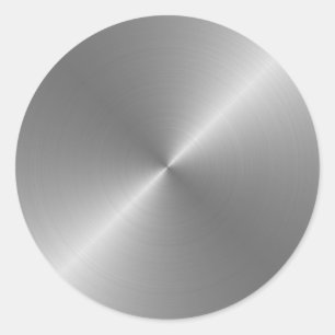 Pegatina Redonda Acero