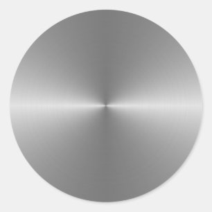 Pegatina Redonda acero circular amplio