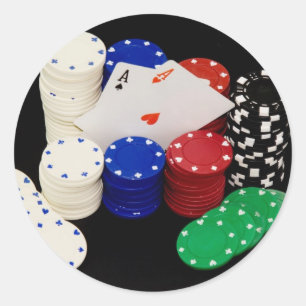 Pegatina Redonda Aces