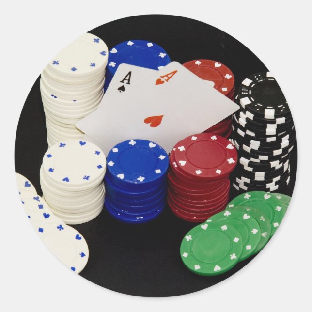 Pegatina Redonda Aces (Anverso)
