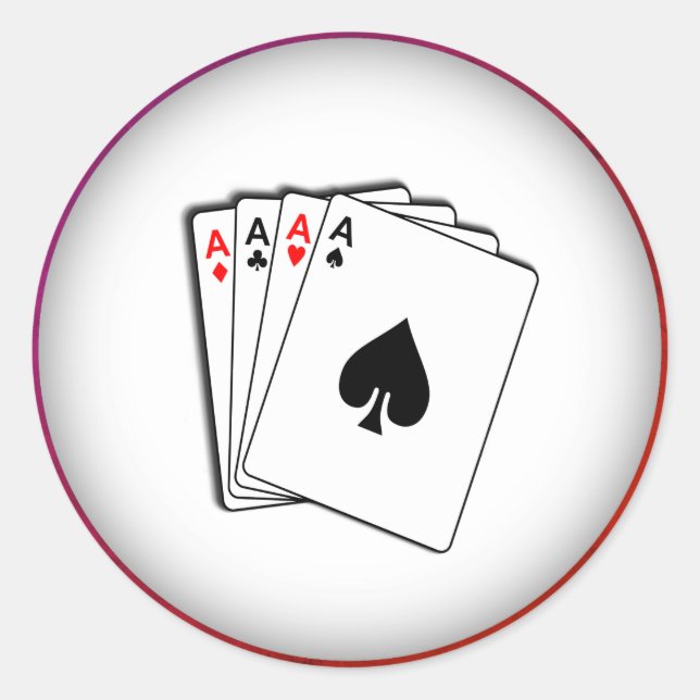 Pegatina Redonda Aces (Anverso)