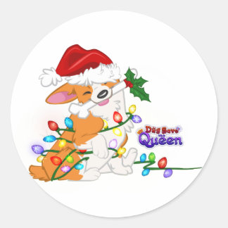 Pegatina Redonda Acondicionado en vacaciones - Pegatinas