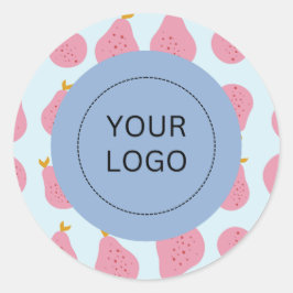 Pegatina Redonda Acondicionamiento del logotipo del Personalizado d