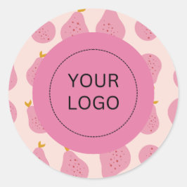 Pegatina Redonda Acondicionamiento del logotipo del Personalizado d