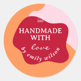 Pegatina Redonda Acondicionamiento moderno de los suministros para