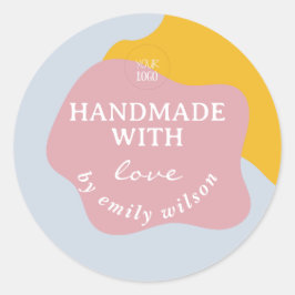 Pegatina Redonda Acondicionamiento moderno de los suministros para