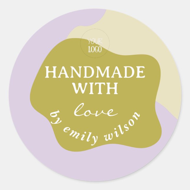 Pegatina Redonda Acondicionamiento moderno de los suministros para  (Anverso)