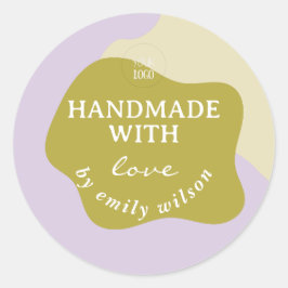 Pegatina Redonda Acondicionamiento moderno de los suministros para