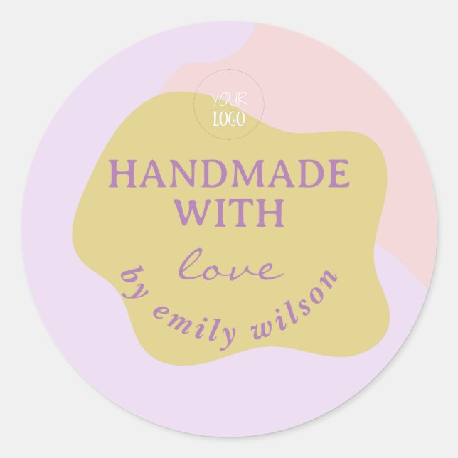 Pegatina Redonda Acondicionamiento moderno de los suministros para  (Anverso)