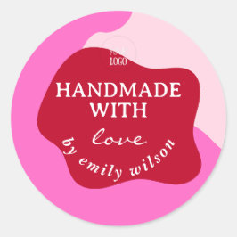 Pegatina Redonda Acondicionamiento moderno de los suministros para