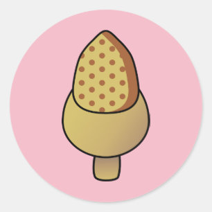 Pegatina Redonda Acorn