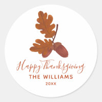 Acorn "Happy Thankending" Personalizado
