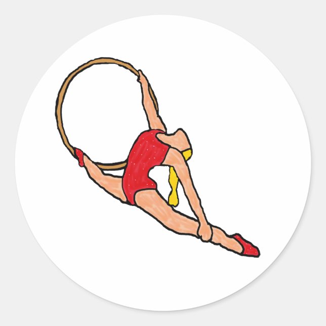 Pegatina Redonda Acrobat (Anverso)