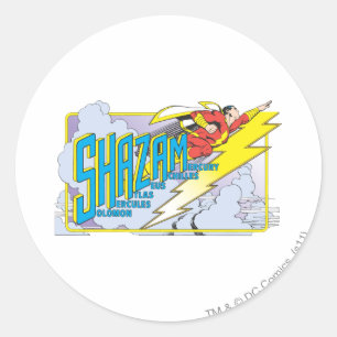 Pegatina Redonda Acrónimo de Shazam 2