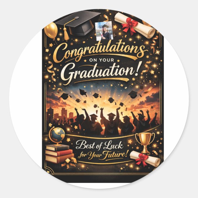 Pegatina Redonda Acrylic Wall Art (Anverso)