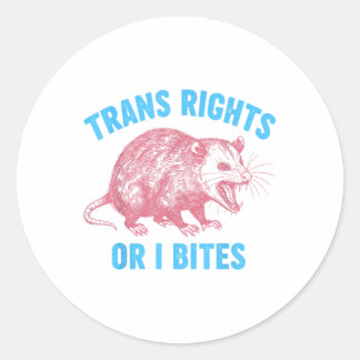 Pegatina Redonda Activista Lgbtq Transgender Equality Trans Rights 