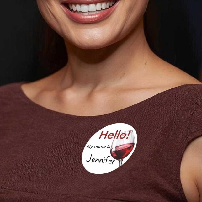 Pegatina Redonda Acto de degustación de vino y queso (Subido por el creador)